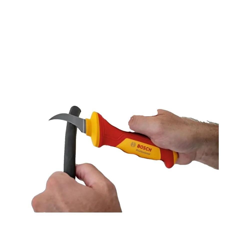 Coltello spelafili Bosch VDE isolato S2 acciaio 4/6