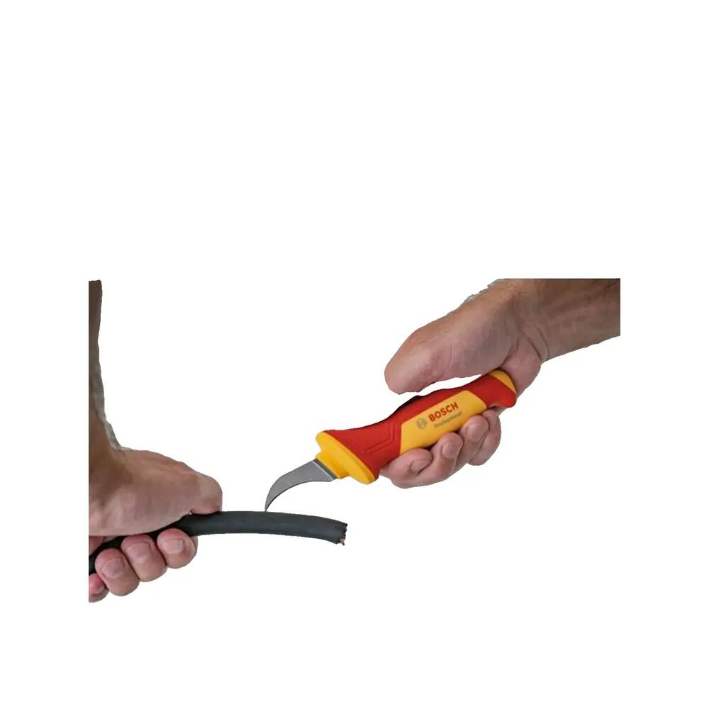 Coltello spelafili Bosch VDE isolato S2 acciaio 3/6