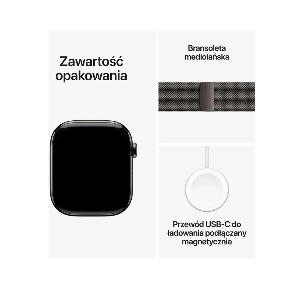 Slimme horloge Apple Series 11 Titanium Slate 2/7
