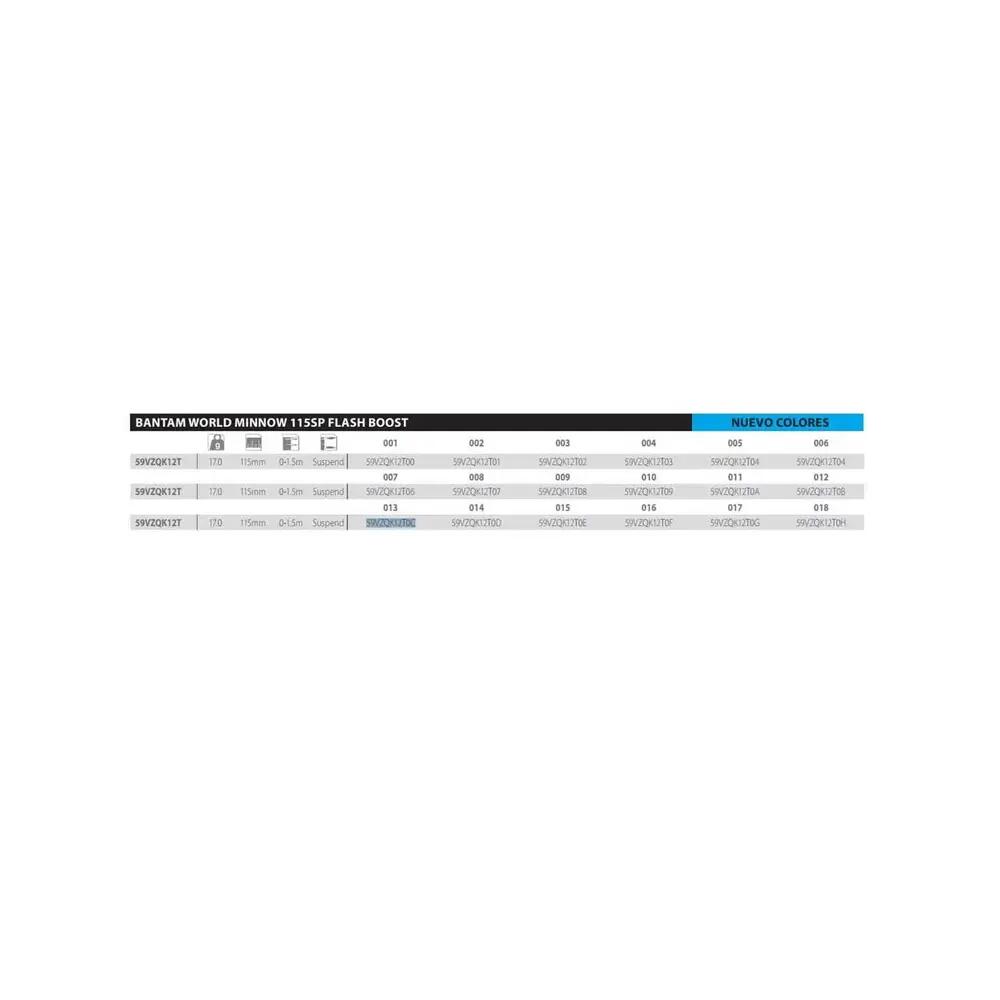 Appât de pêche Shimano BT World Minnow Flash Boost 3/5