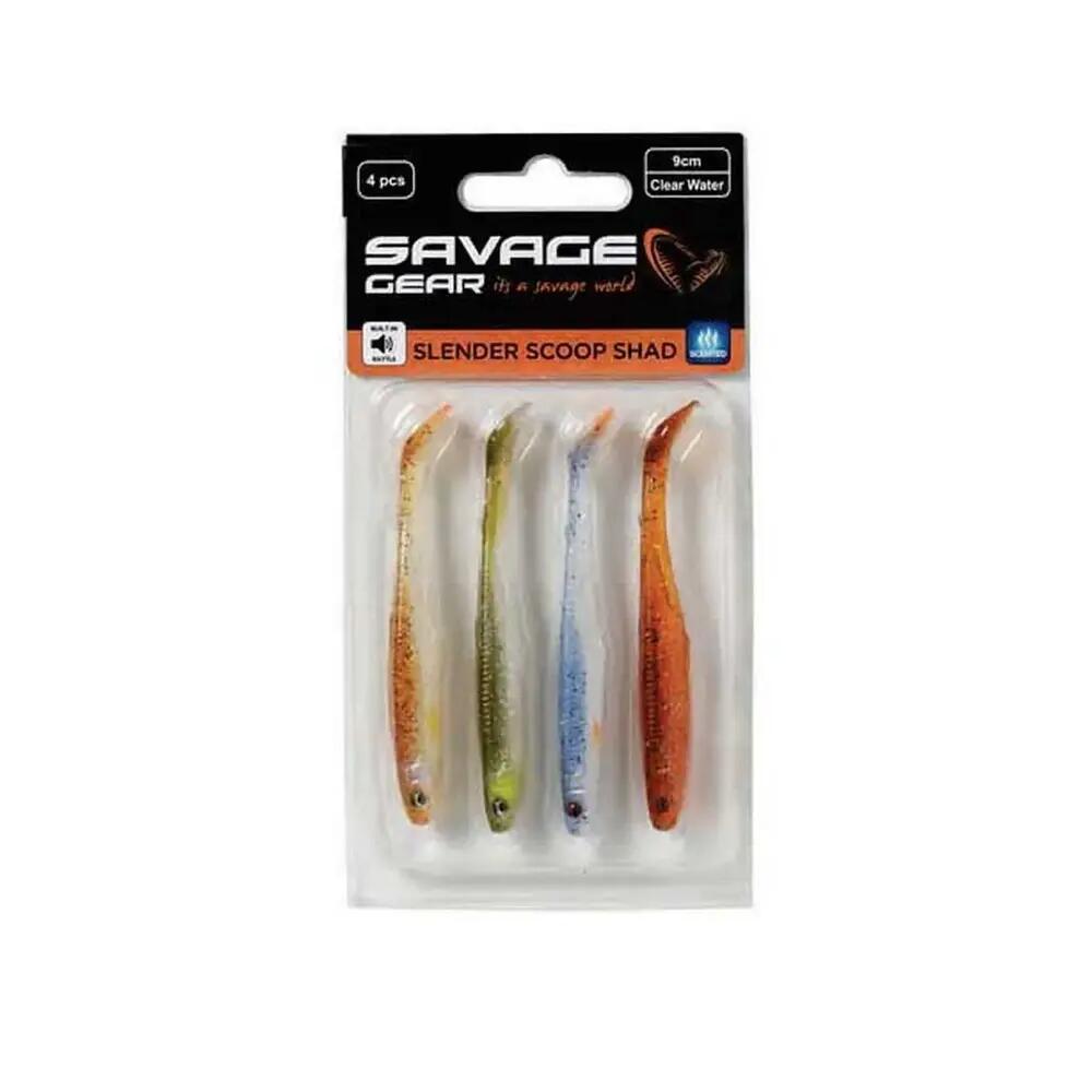 Appât souple Savage Gear Slender Scoop Shad Multicolore 4/5