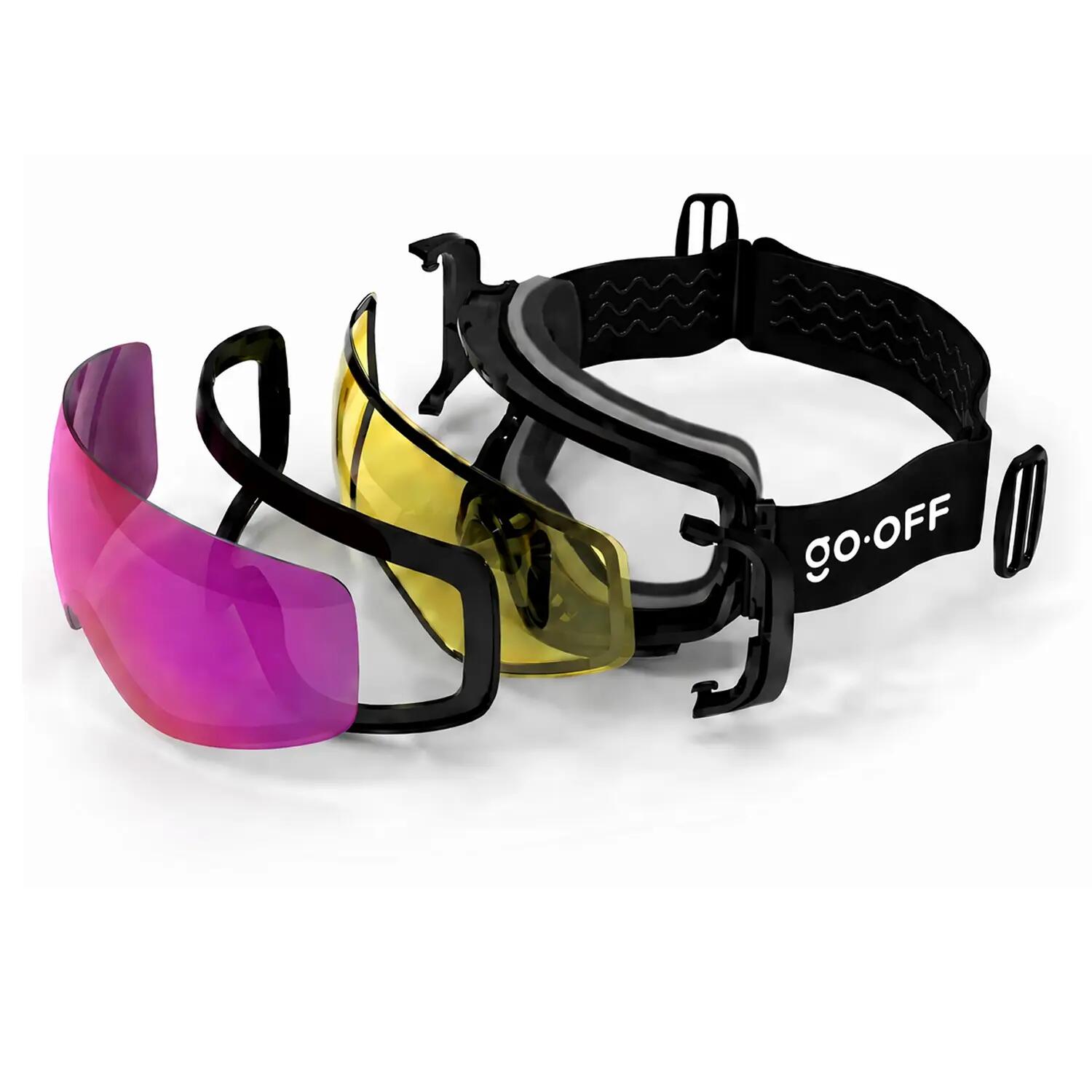 GO-OFF ECLIPSE skibril automatisch vizier - paars-goud 5/7