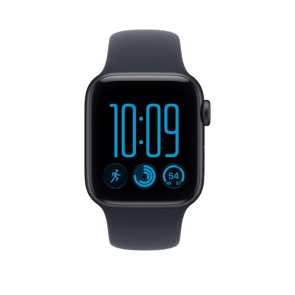 Montre connectée Apple SE 3 Aluminium Midnight con bracciale blu 2/3