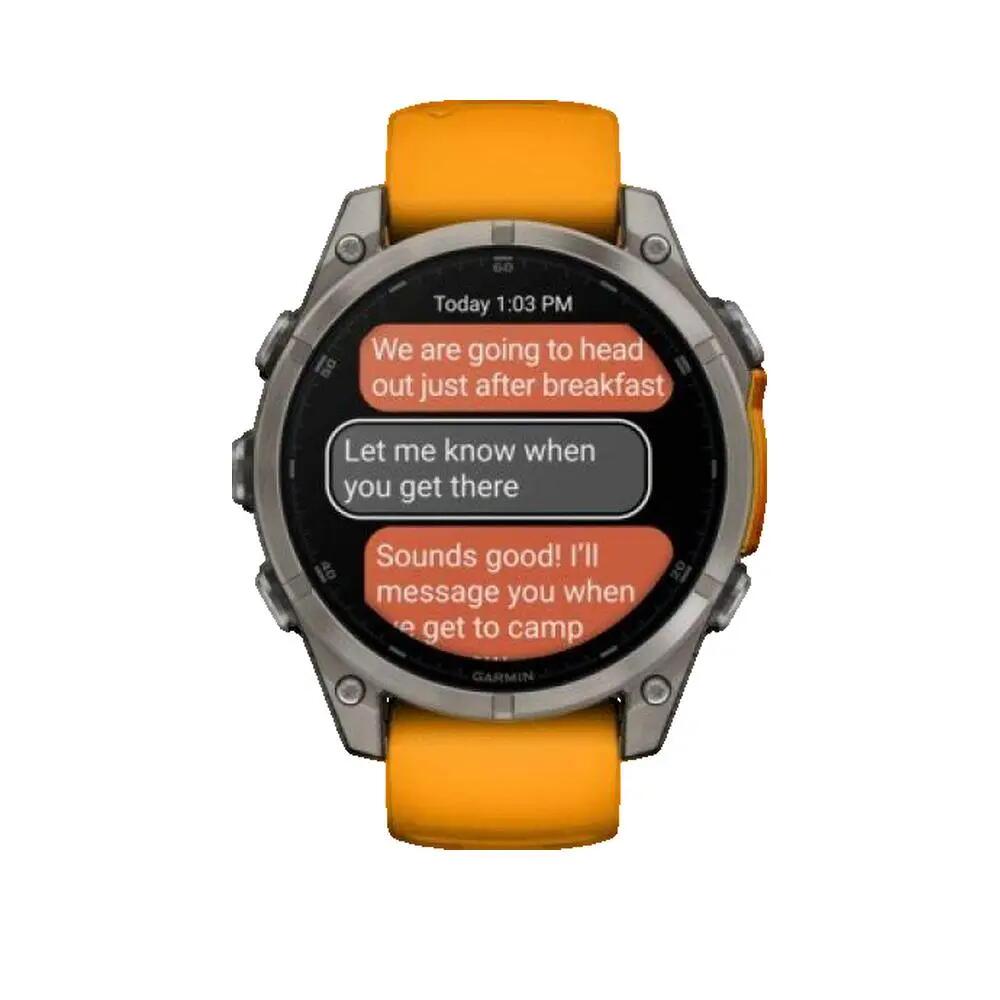 Montre conectada Garmin fenix 8 Grafite/Laranja 3/3