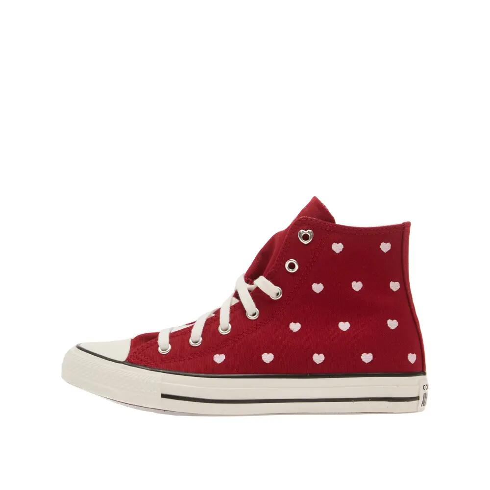 Chaussures Converse Chuck Taylor All Star Coeurs Roses Rouge 5/5