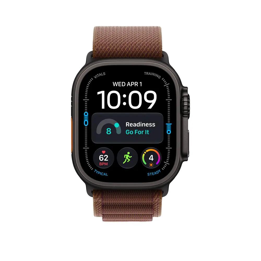 Montre connectée Apple Ultra Titane Noir/Bourgogne 2/3