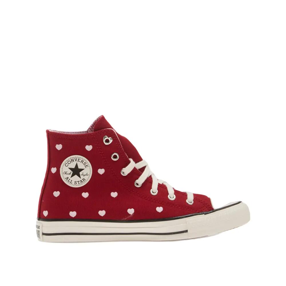 Chaussures Converse Chuck Taylor All Star Coeurs Roses Rouge 2/5
