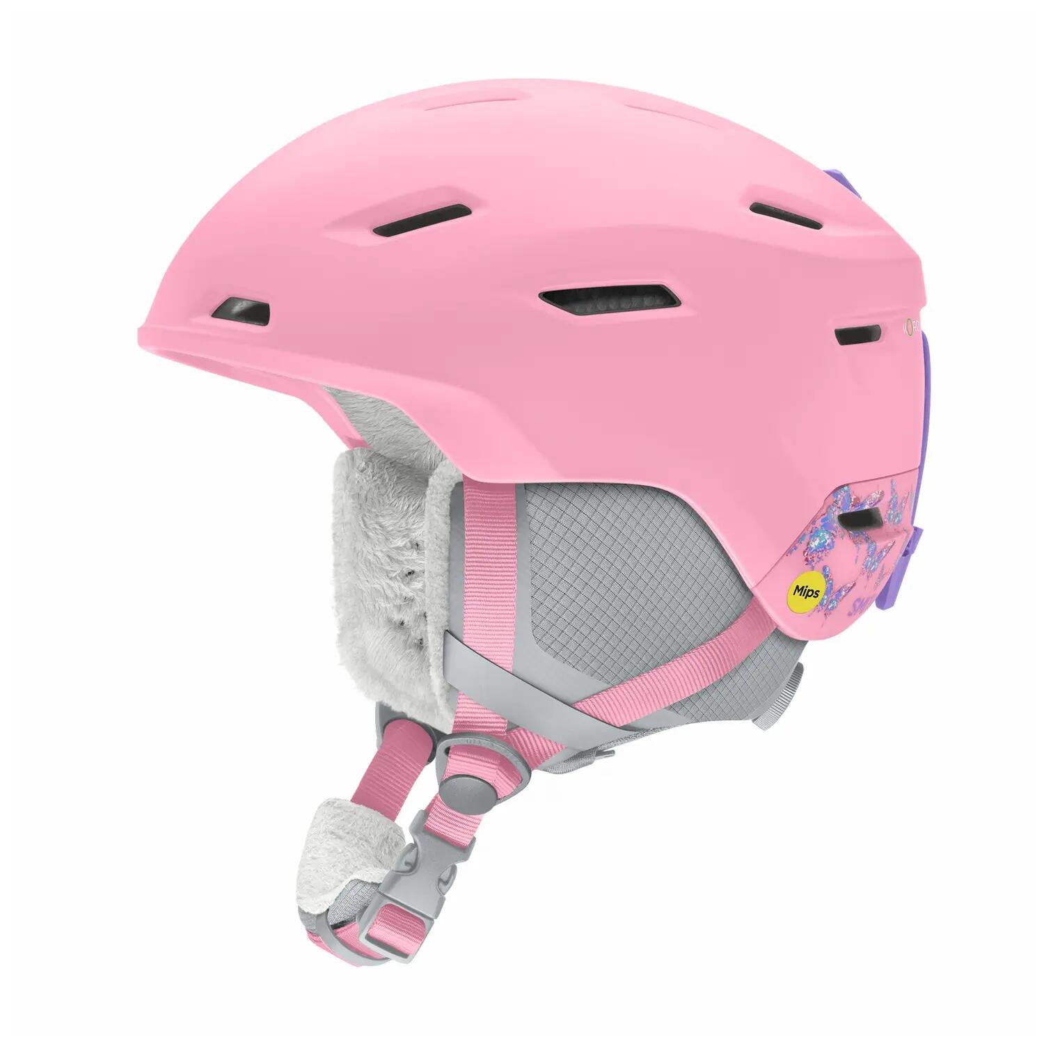 Casque Ski / Snow Descend Jr Mips Matte Bright Pink Lofi Butterfly Fille 1/3