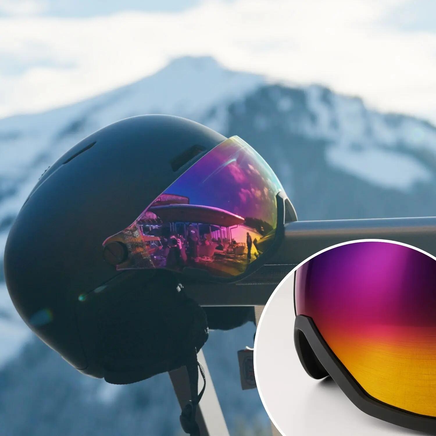 Casque de ski GO-OFF Xtreme avec visière automatique - noir, taille L 5/7