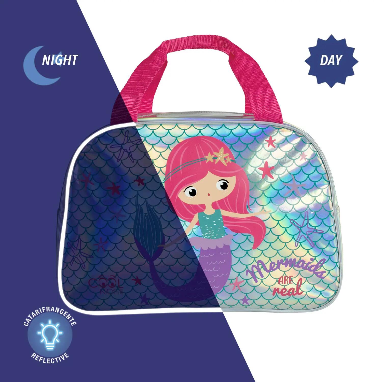 Borsa Sportiva da Bambina con Stampa Sirenetta 3/5