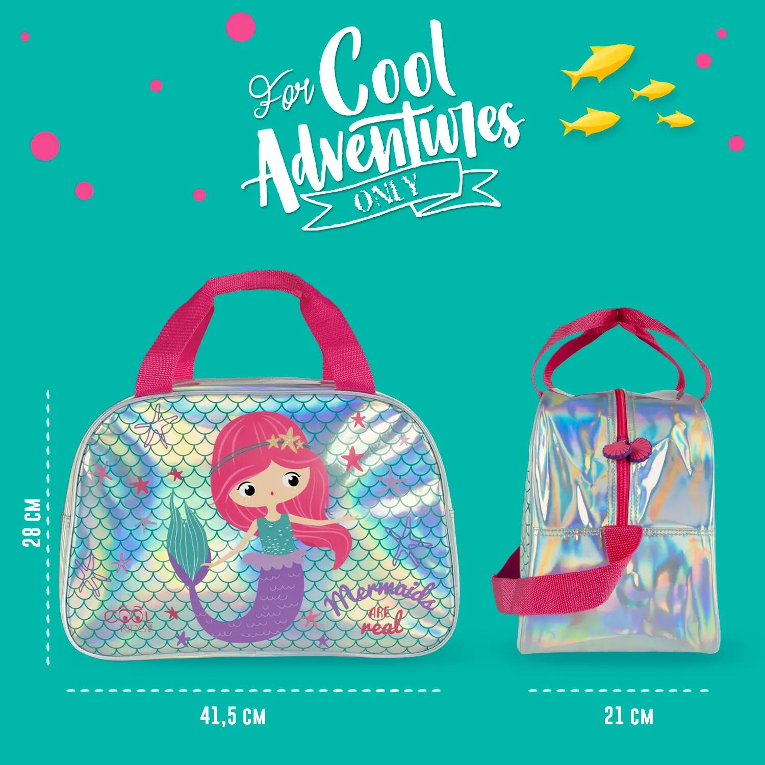 Borsa Sportiva da Bambina con Stampa Sirenetta 2/5