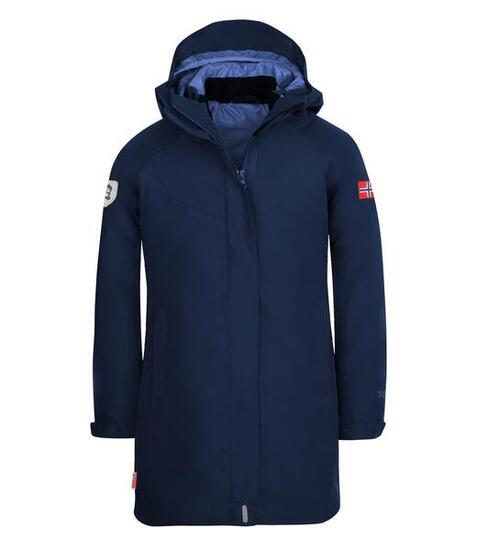 Mädchen 3in1 Mädchen Mantel Senja Marine/Staub-Blau