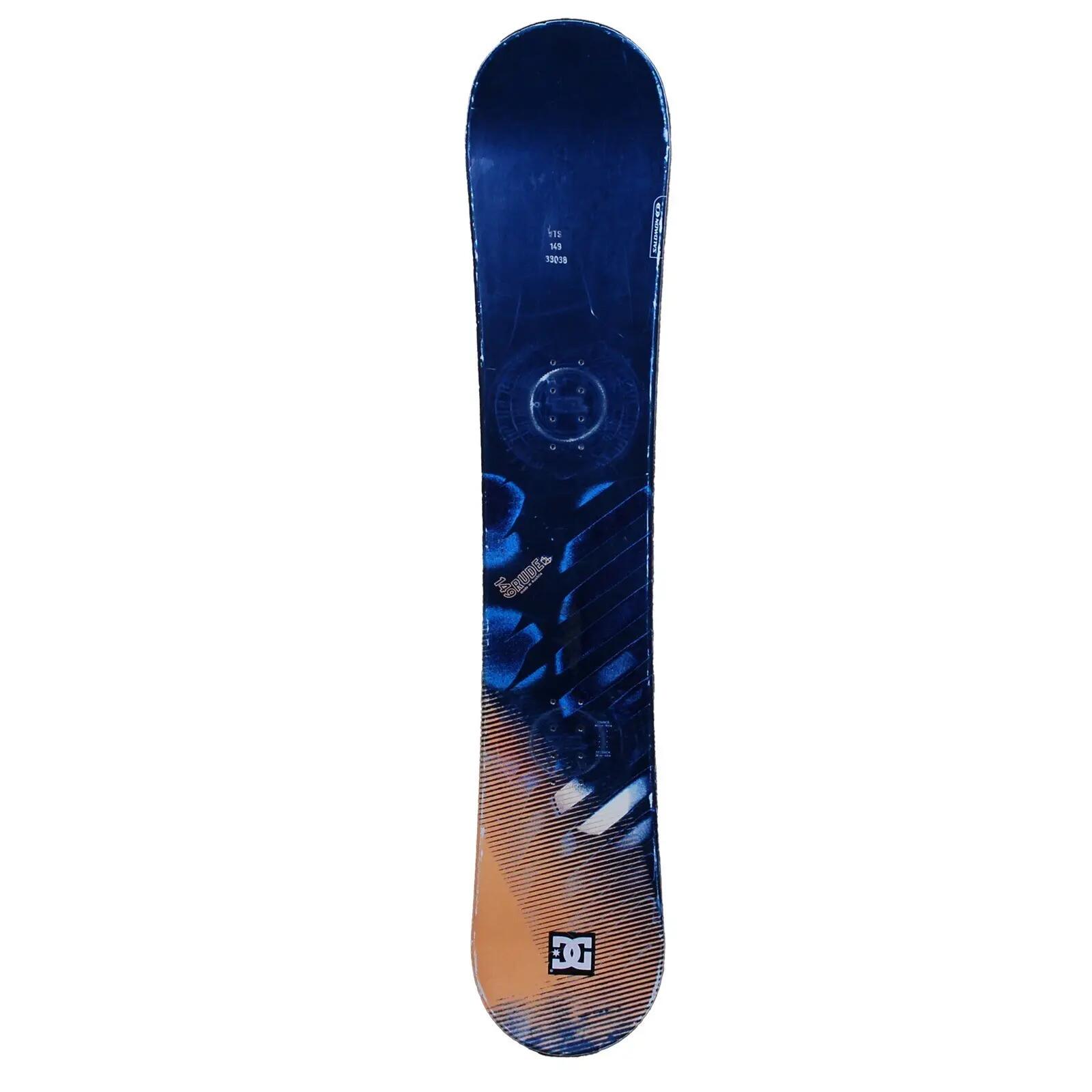 RECONDITIONNE - Snowboard Salomon Rude + Fixations Coque 2/4