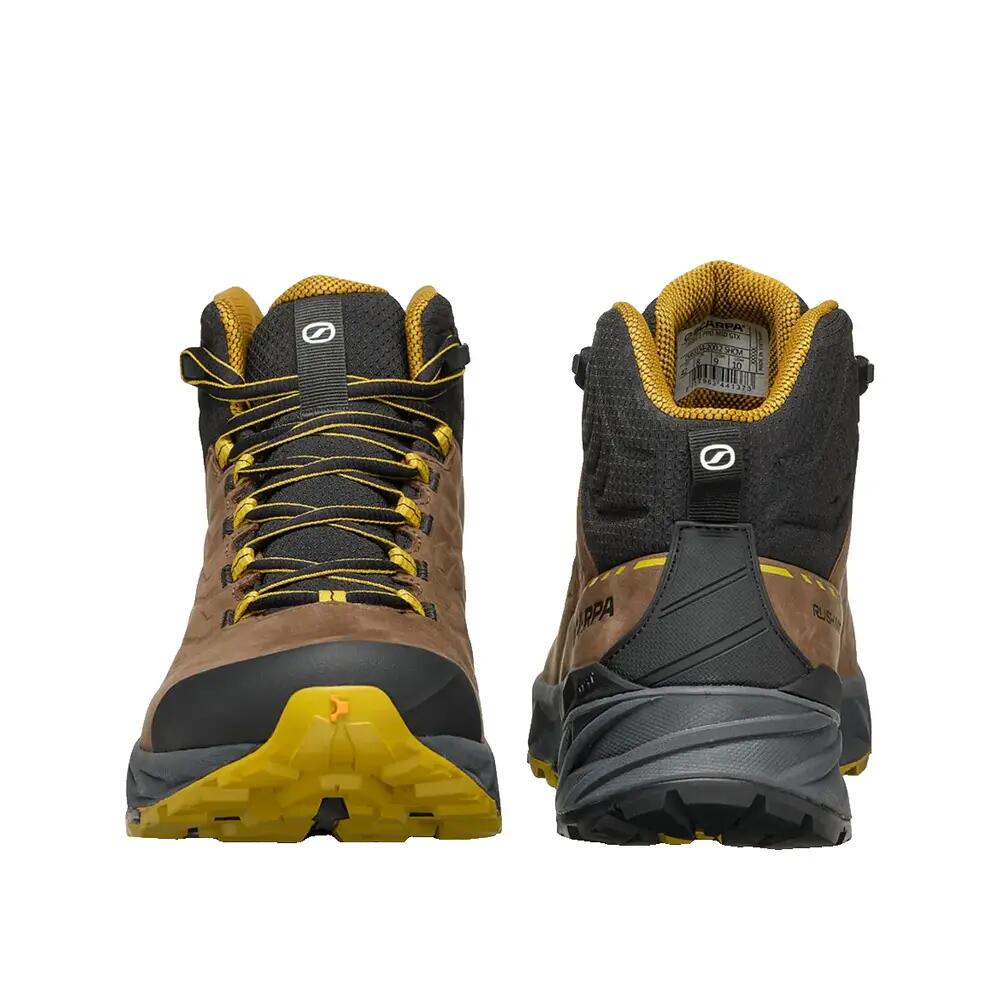 SCARPA Rush 2 Pro Mid GTX Hiking Shoes Brown/Yellow 7/7