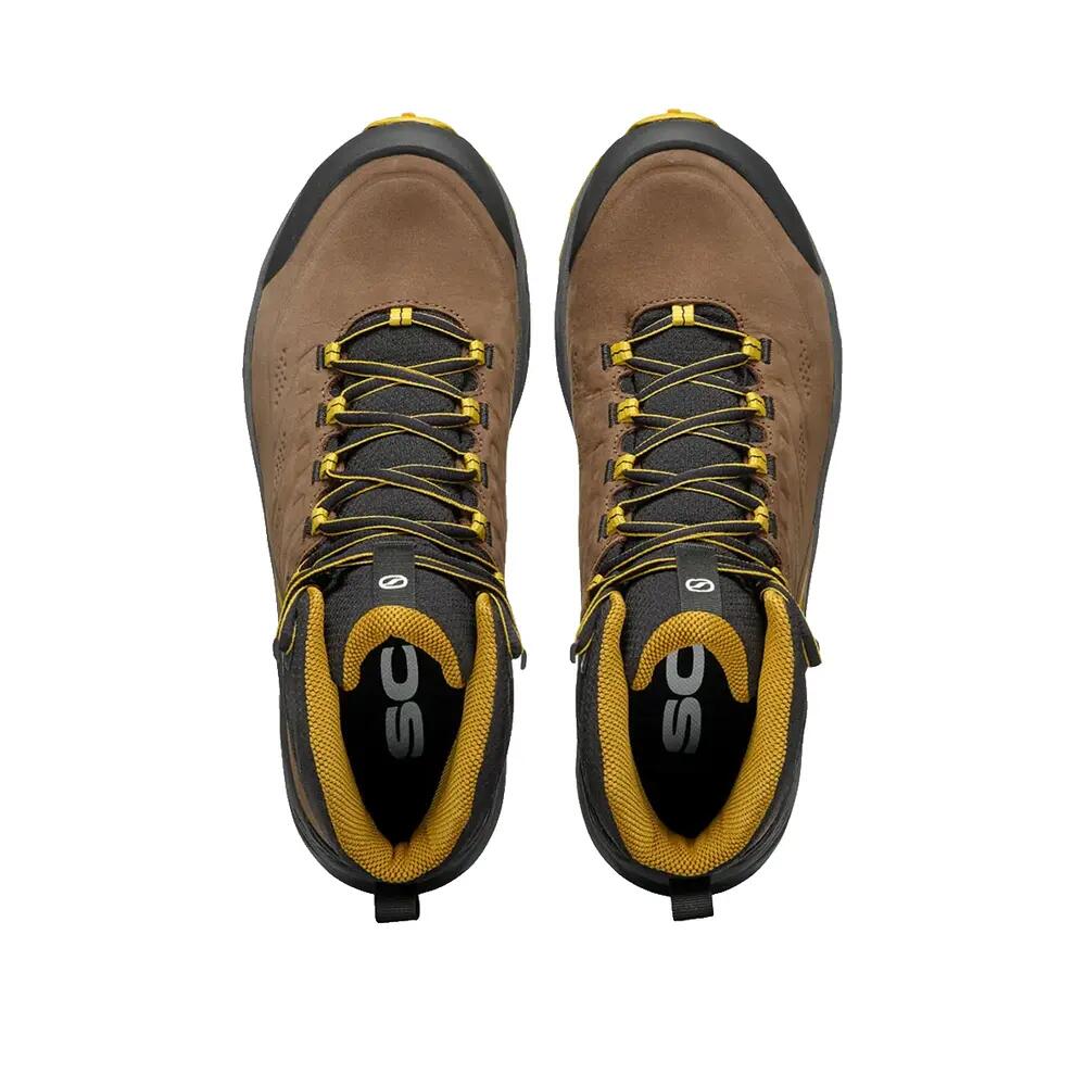 SCARPA Rush 2 Pro Mid GTX Hiking Shoes Brown/Yellow 5/7