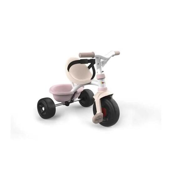 Tricycle Smoby Be Fun cadre métal beige et rose