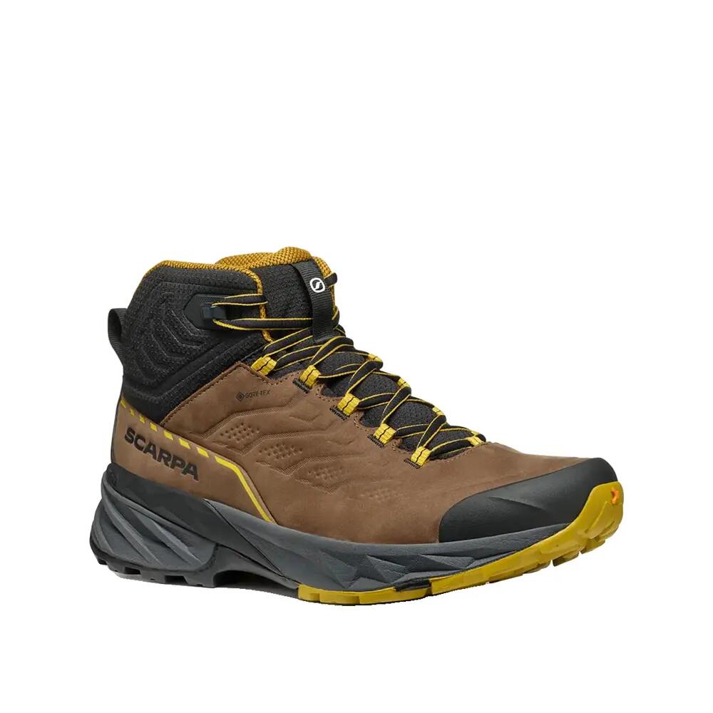 SCARPA Rush 2 Pro Mid GTX Hiking Shoes Brown/Yellow 4/7