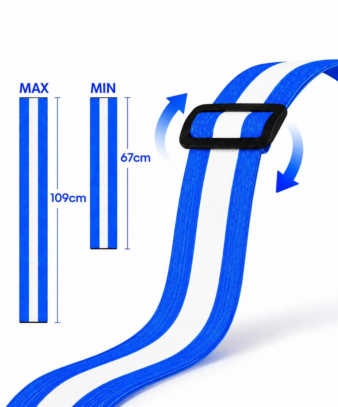 Running Vest with Lights and Reflectors – Blue 5/6