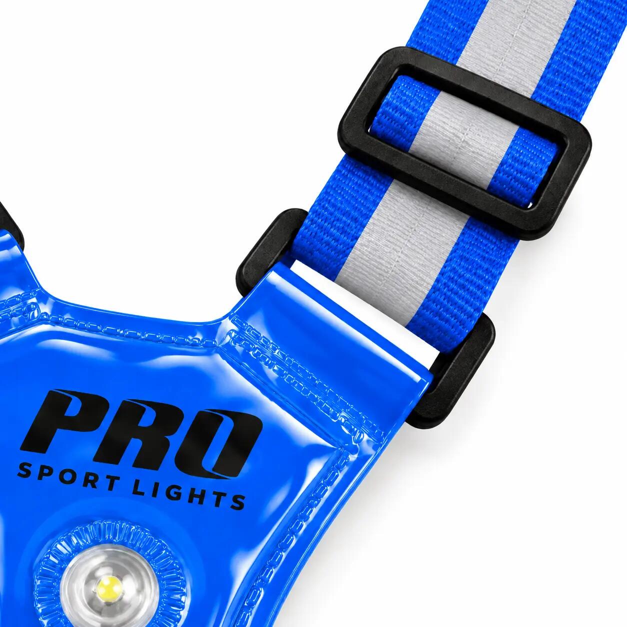 Running Vest with Lights and Reflectors – Blue 3/6