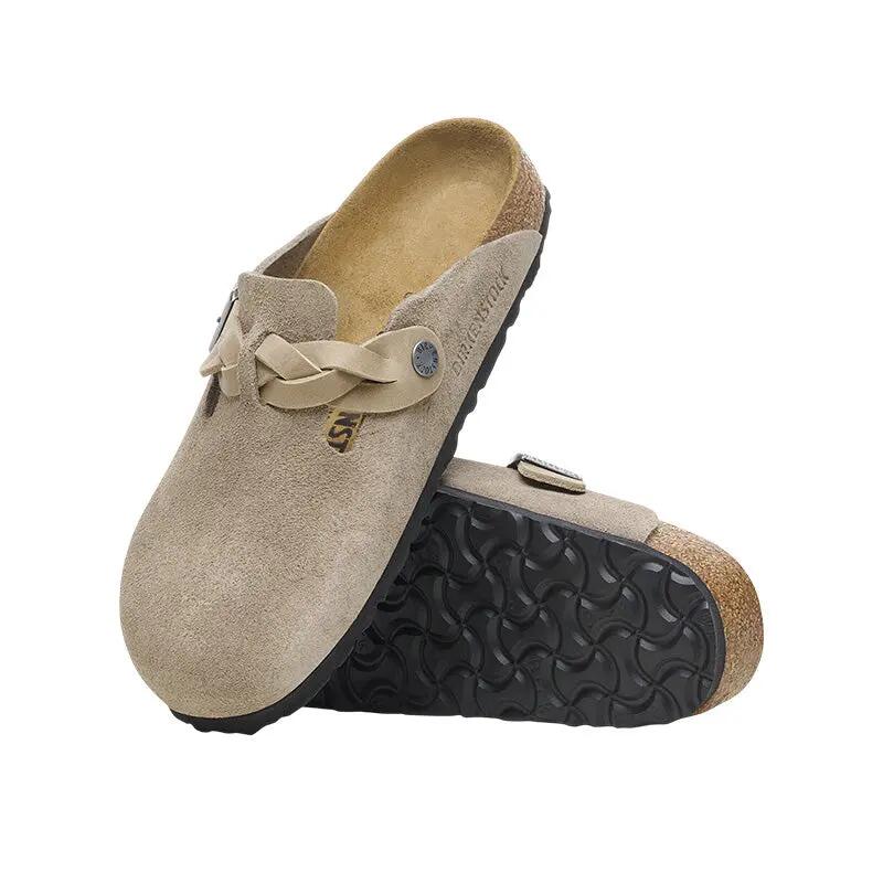 Zuecos Birkenstock Boston Trenzados de Ante para Hombre 5/7