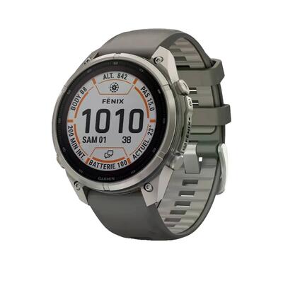 Montre connectée Garmin fenix 9 pro Solar Titane