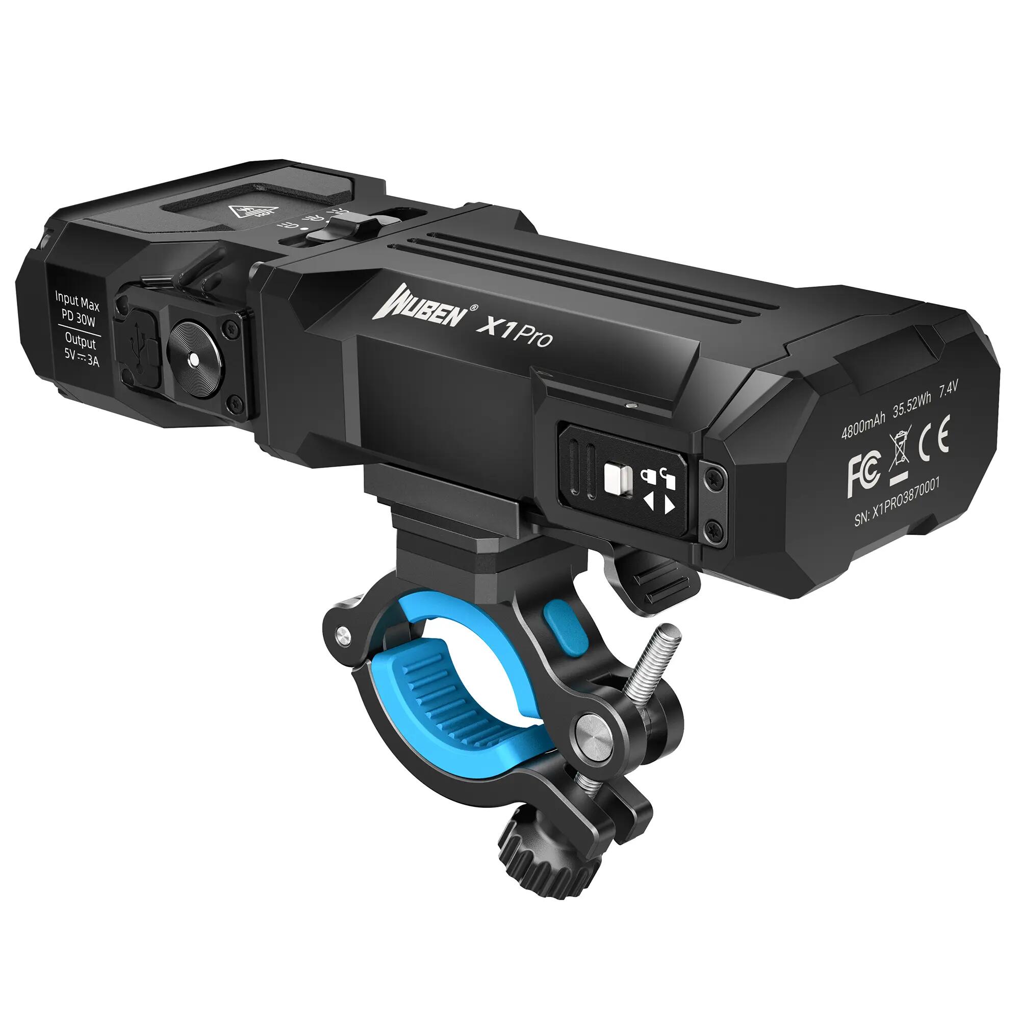 Radfahren – Lampenhalterung für X1 Pro, Ø 22–35 mm – WUBEN AT2XP 3/3