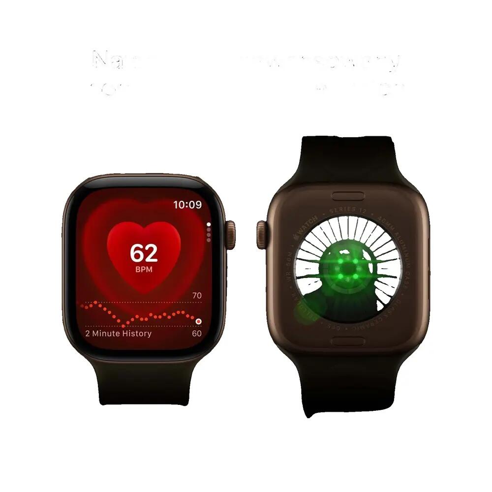 Montre connectée Apple Series 12 Aluminium bronze avec bracelet olive 7/8