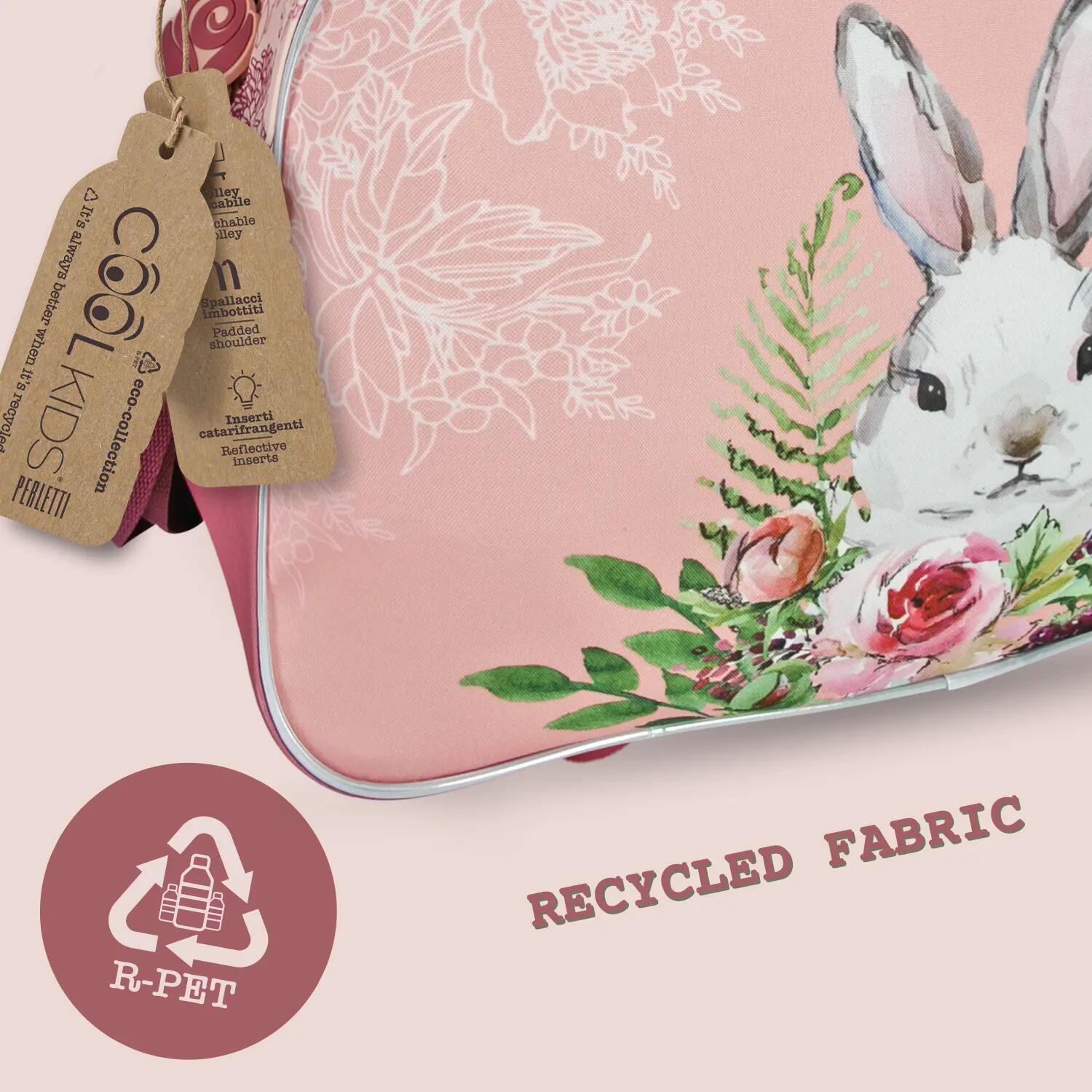 Borsa Sportiva da Bambina Eco con Stampa Coniglio 5/5