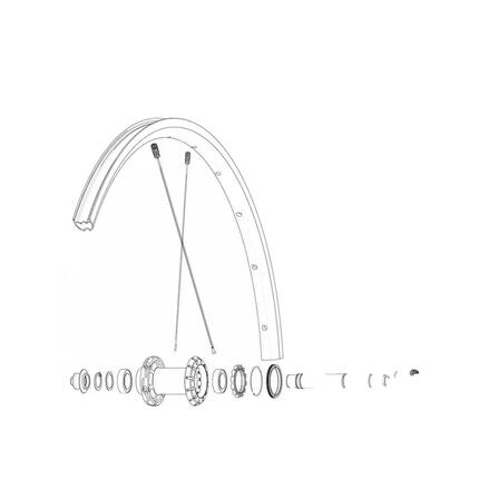 Rayony rowerowe Mavic Ksyrium S DS 12 sztuk