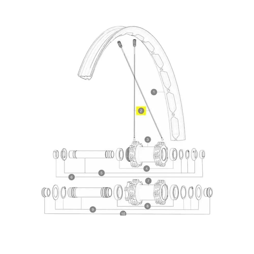 Mavic e deemax s Mountain Bike 29 Spokes 14 pieces 2/2