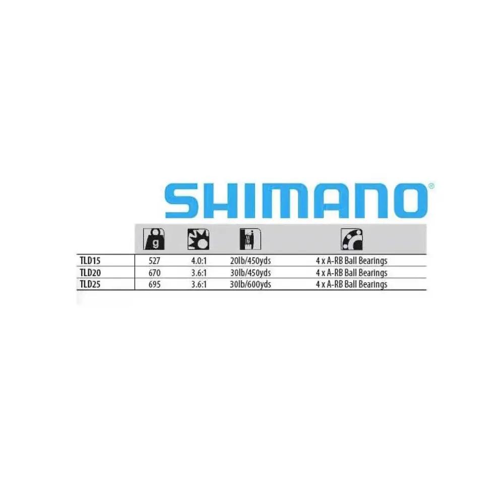 Moulinet de pêche Shimano TLD Trolling à Double Vitesse 2/4