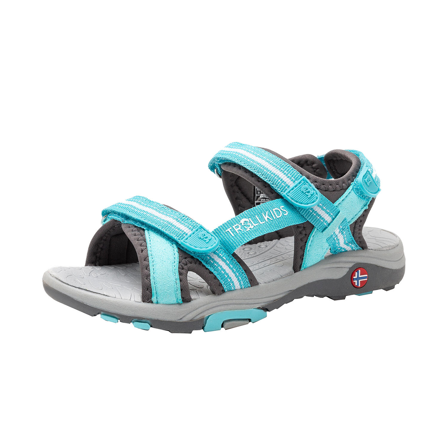 Children's sandal Preikestolen mint/grey