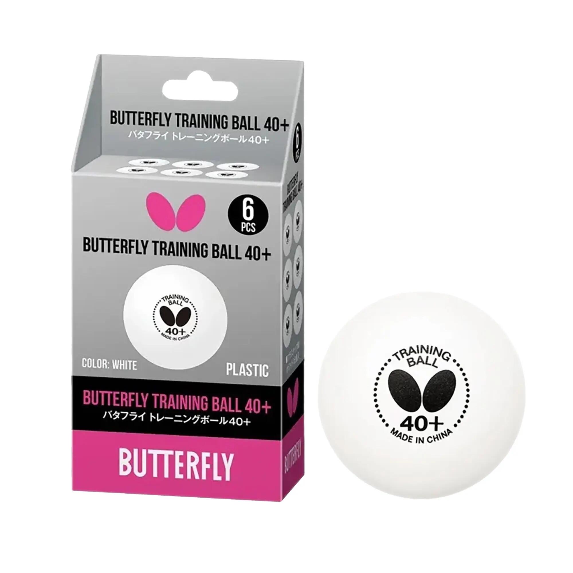 Balles de tennis de table Butterfly Training 40+ 6 pièces 4/4