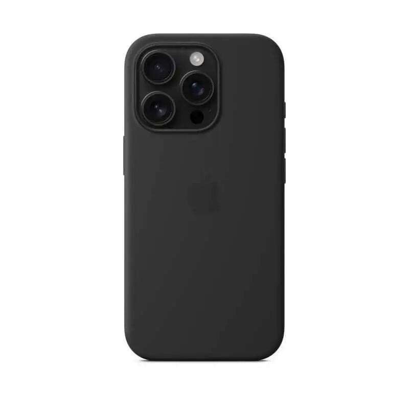 Coque iPhone 16 Pro Silicone Apple MagSafe noir 4/4