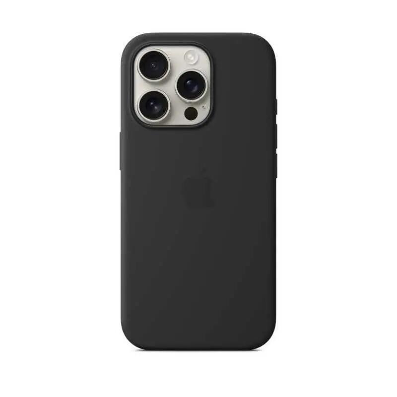 Coque iPhone 16 Pro Silicone Apple MagSafe noir 2/4