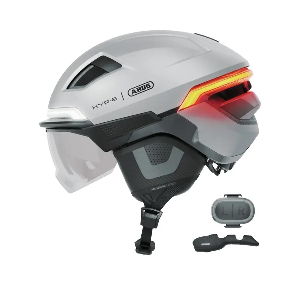 Casco da ciclismo urbano Abus Hyp-E BL Ace Argentato 9/10