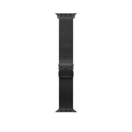 Reloj inteligente Apple Watch 49 Boucle Milanese en titanio Negro