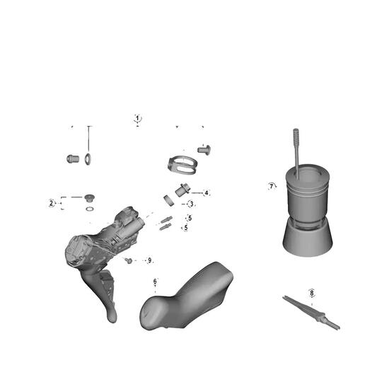Vis di copertura della batteria Shimano ST-R9120