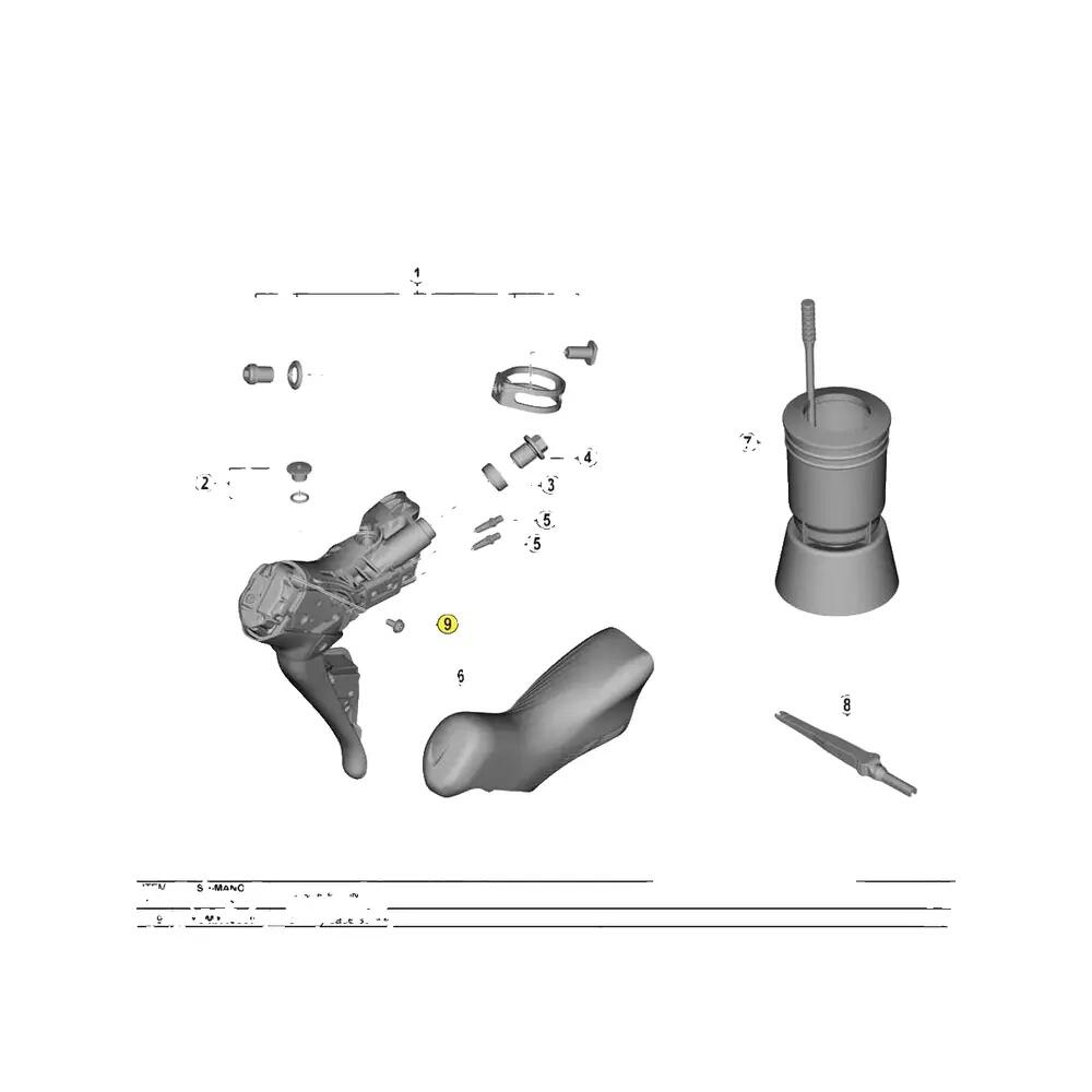 Vis di copertura della batteria Shimano ST-R9120 2/2