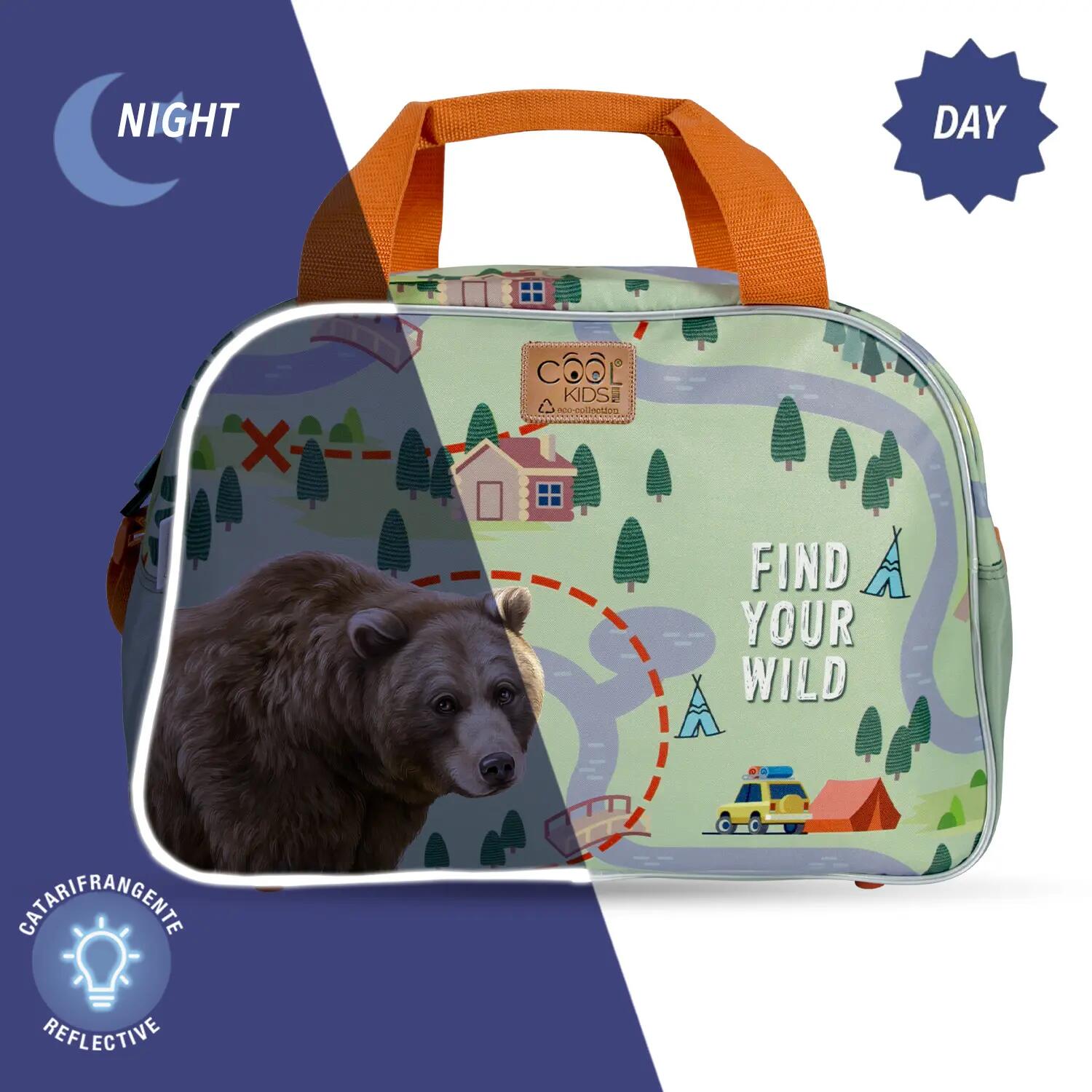Borsa Sportiva da Bambino Eco con Stampa Orso 3/5