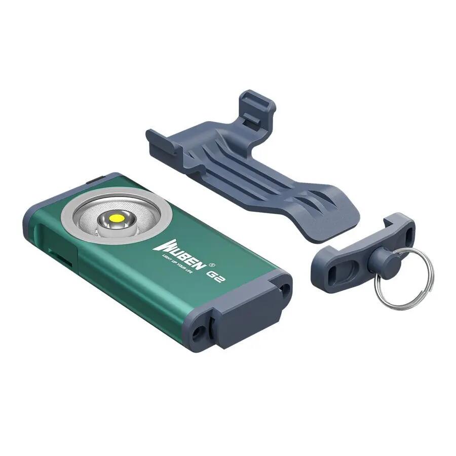 Wandern – Schlüsselbundlampe Grün, USB-C, 500 lm – WUBEN G2 5/13
