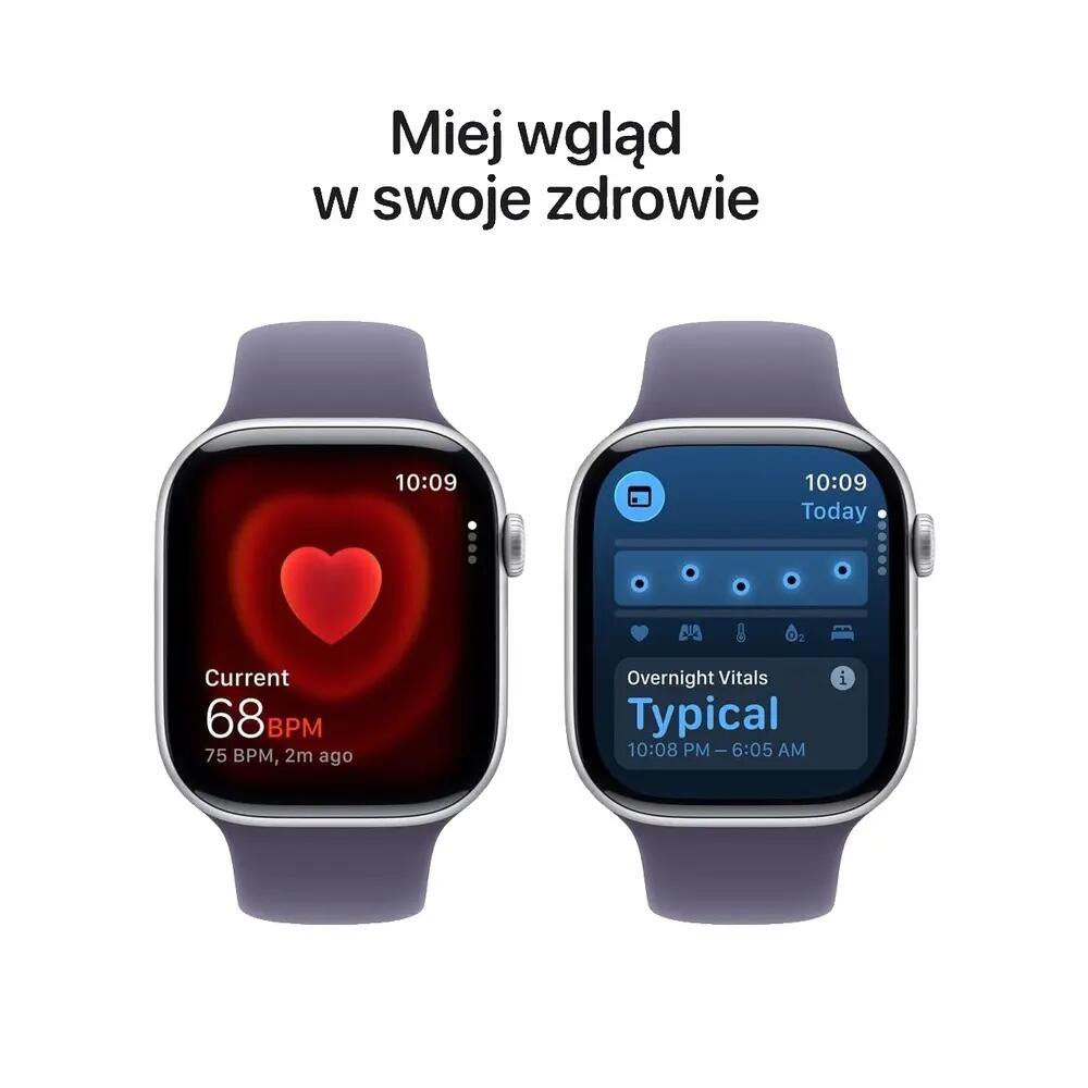 Montre connectée Apple Série 11 Alumínio prata com bracelete Purple Fog 4/7