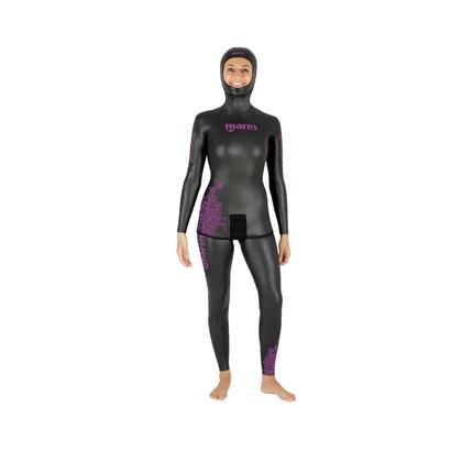 Tauchjacke Mares Prism Skin Damen 3 mm Schwarz