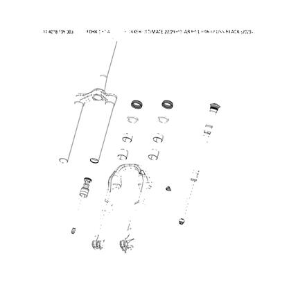 Kit de décalcomanies RockShox BoXXer Ultimate Argent