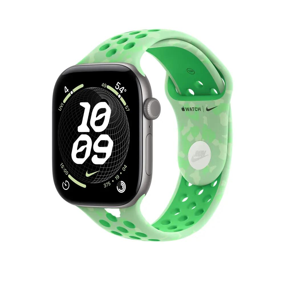 Bracciale Apple Nike Sport Band Verde Spark — unisex in gomma 2/2