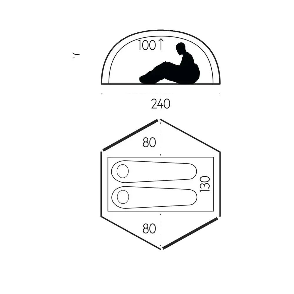 Tenda Fjällräven Keb Dome 2 Zielona 2/4
