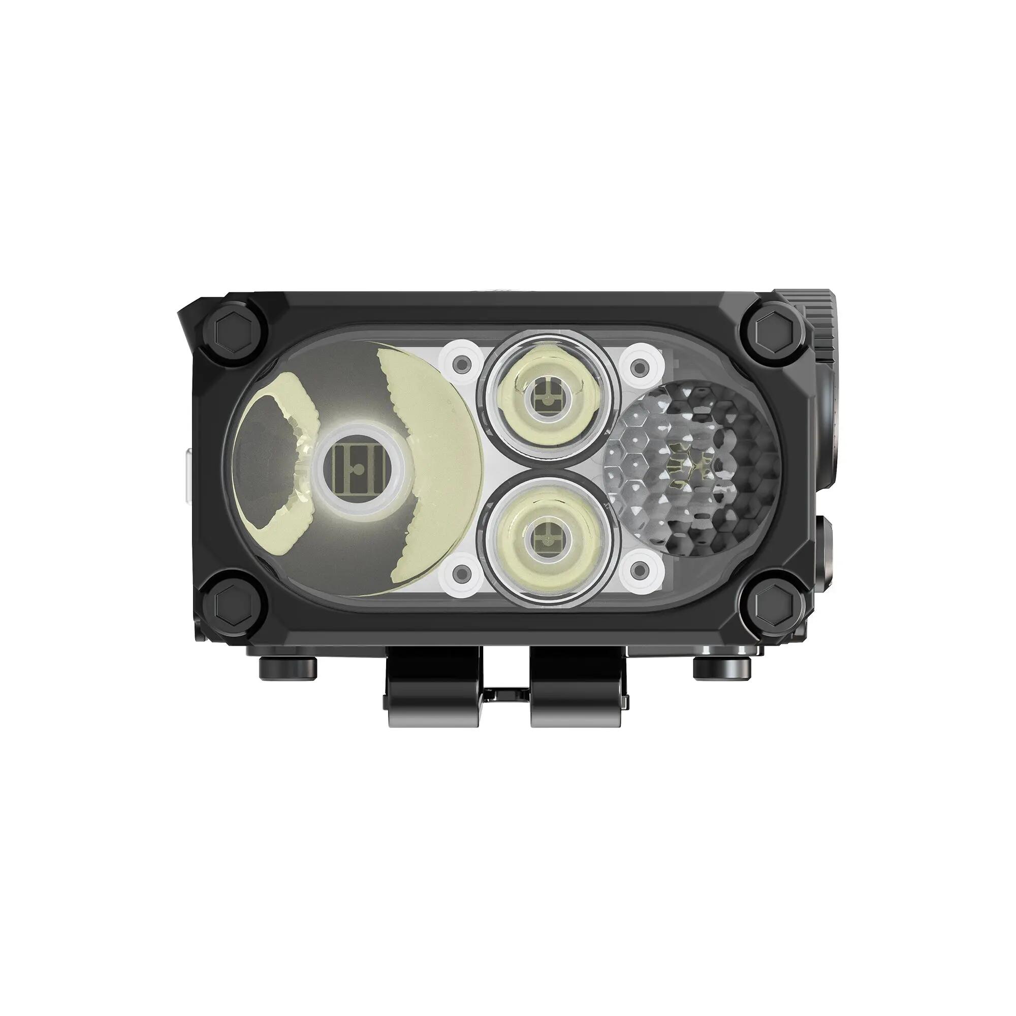 Wandern – Lampe mit Weiß- und Rotlicht, 1500 lm, Schwarz – WUBEN X2 Pro+ 5/15