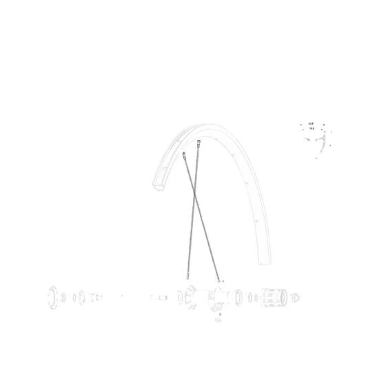 Kit raggi Mavic Aksium Elite UST OE Posteriore Destro