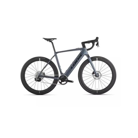 Bicicletta da gravel Look e-765 Gravel Unisex Grigio Blu Satinato