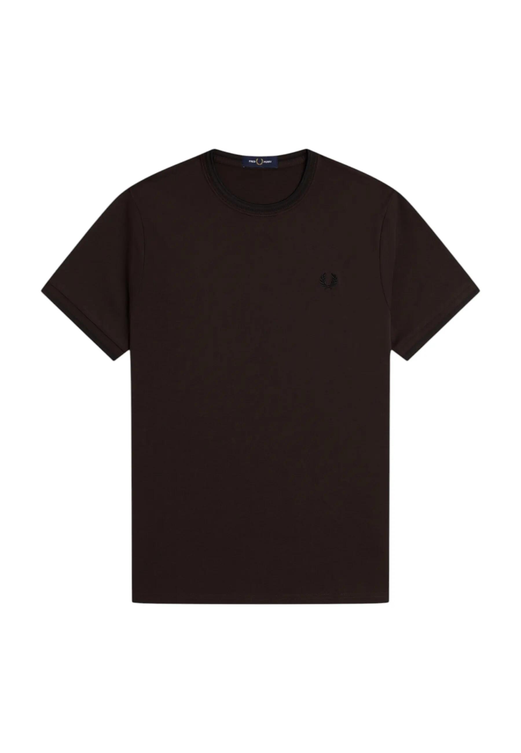 T-shirt com dupla bainha contrastante Fred Perry 3/7